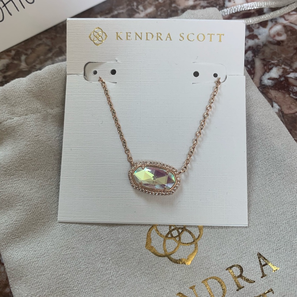 Kendra Scott Rose Gold Elisa Lux Necklace - Picture 2 of 5